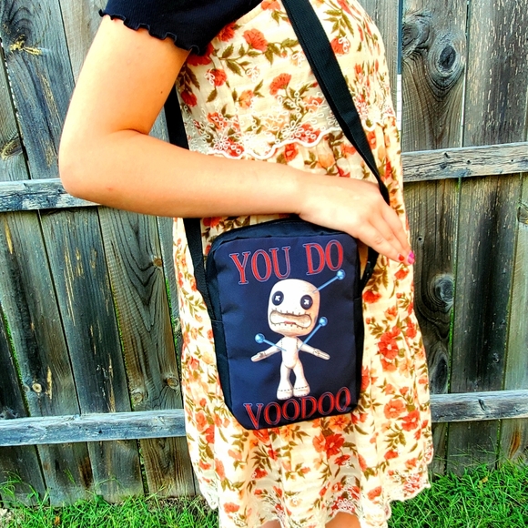 Voodoo Doll Handbag. Lightweight Canvas Bag. - Picture 3 of 3